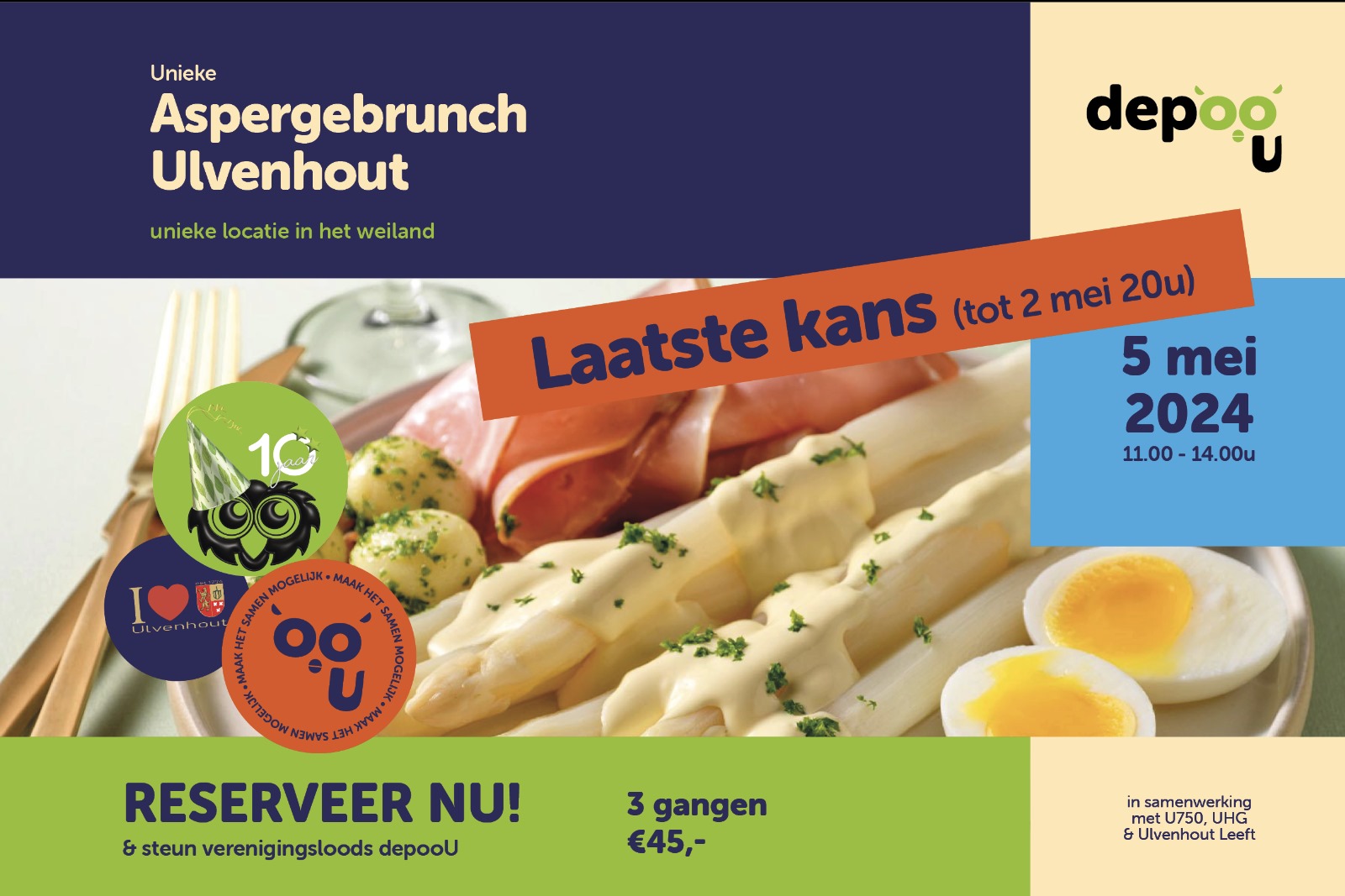 Laatste plaatsen aspergelunch