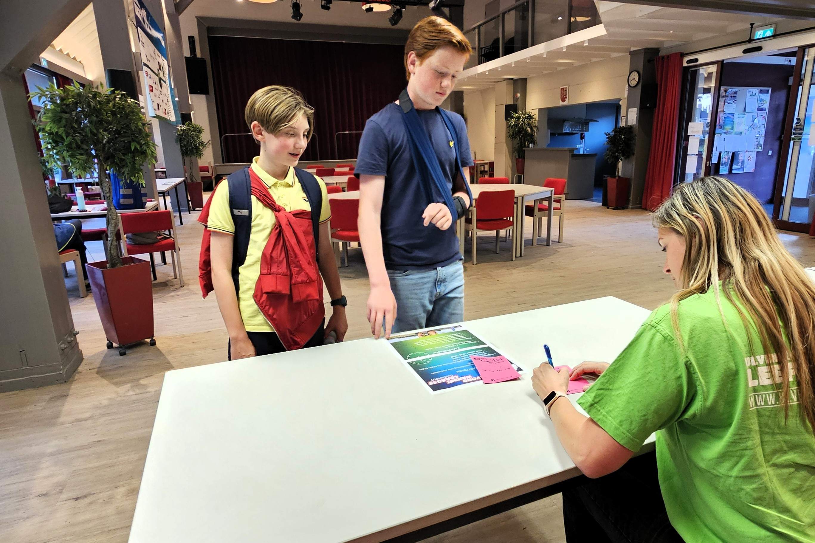 Als eersten binnen (Foto: Bibi Tacq)