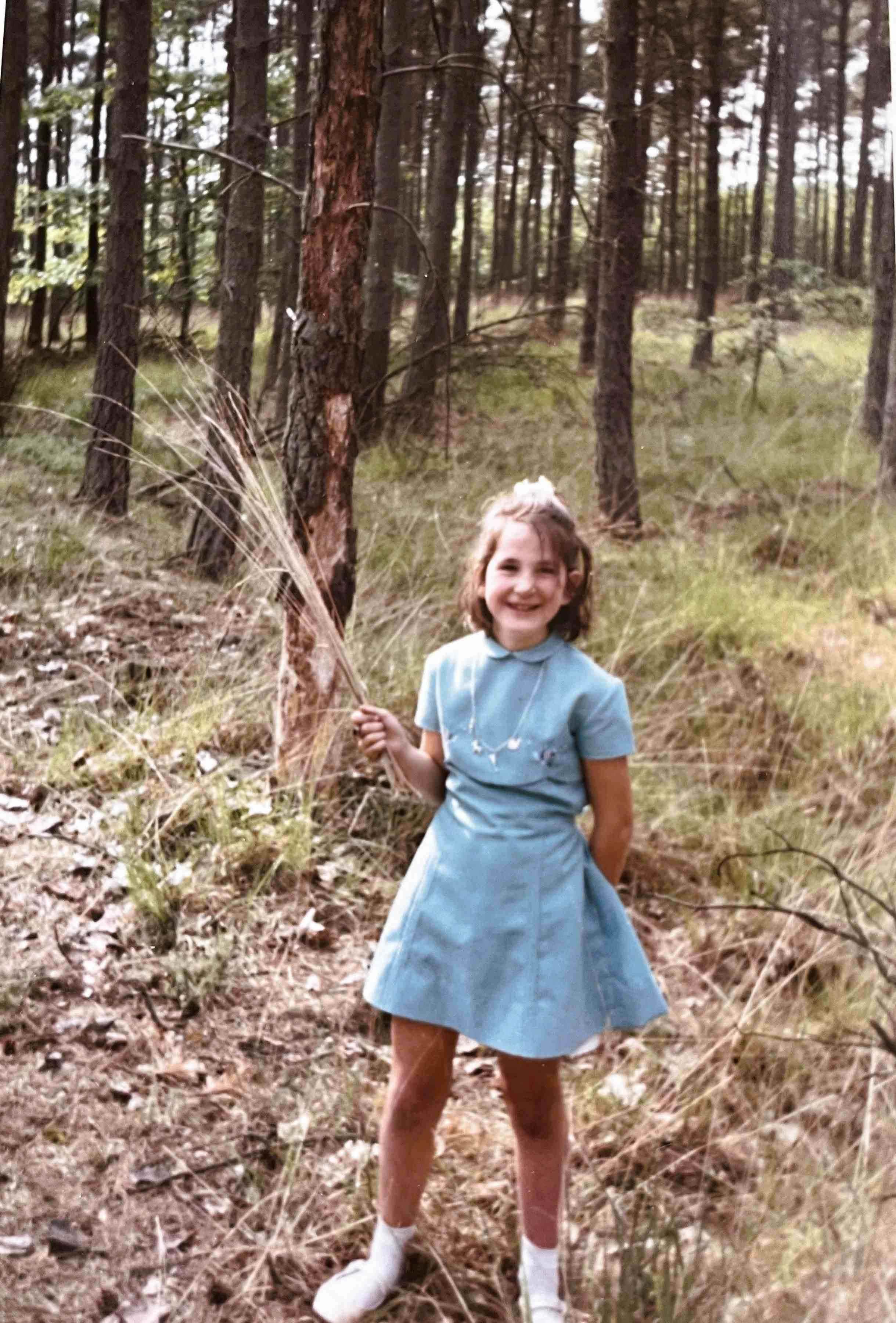 Karien in communiejurk 1967