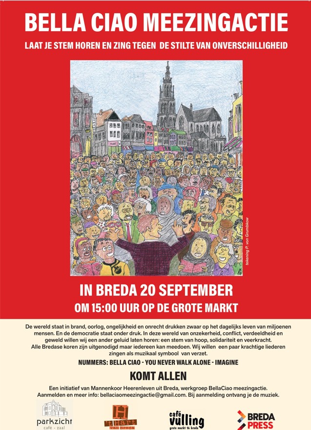 Zingen op de Grote Markt