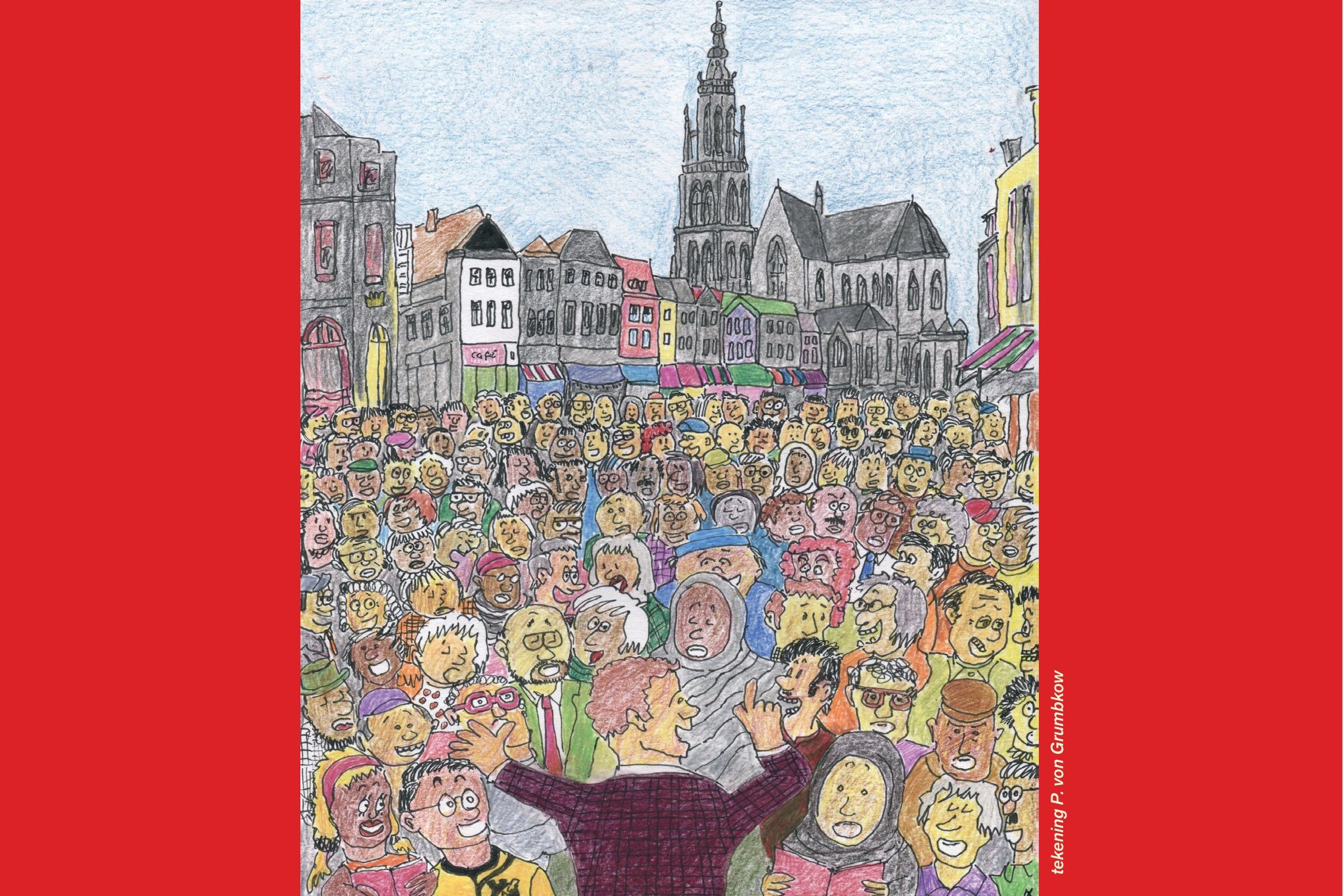 Zingen op de Grote Markt