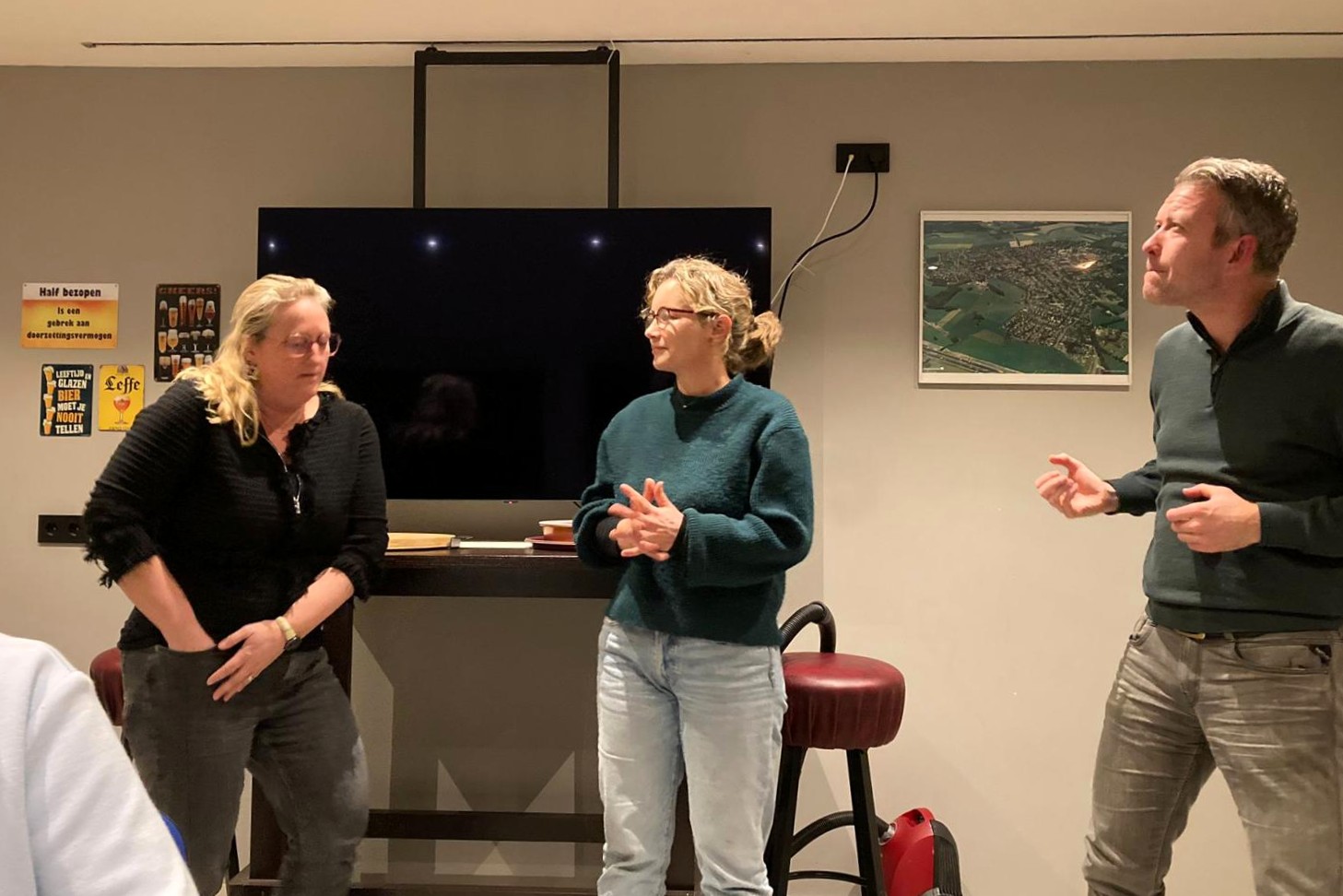 TVU aan het repeteren