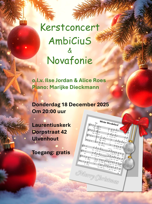 Poster Kerstconcert AmbiCius