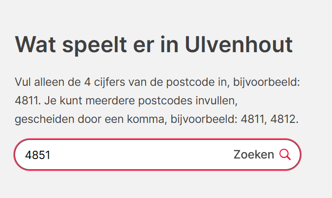 Wat speelt er in Ulvenhout