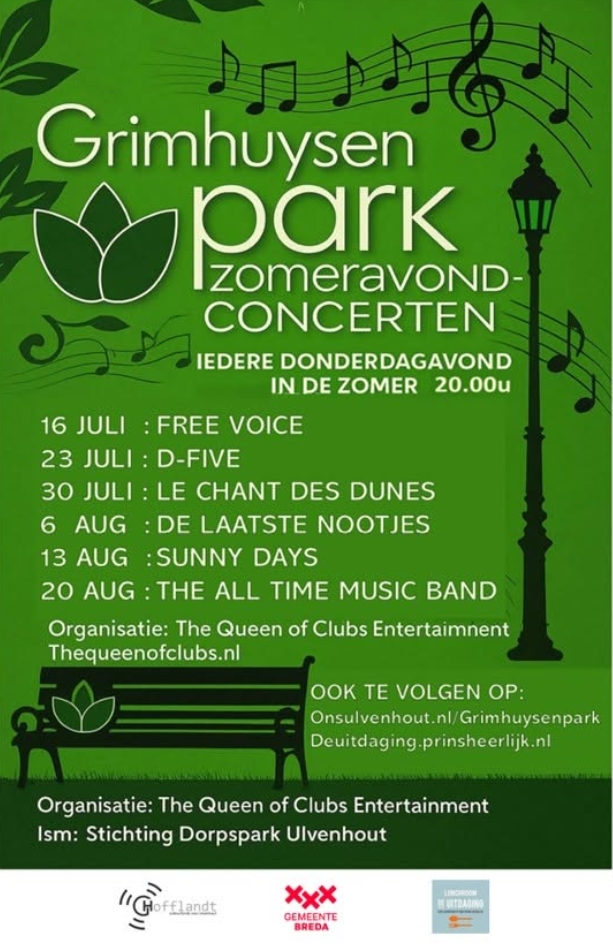 Grimhuysenpark zomeravondconcerten juli 2026